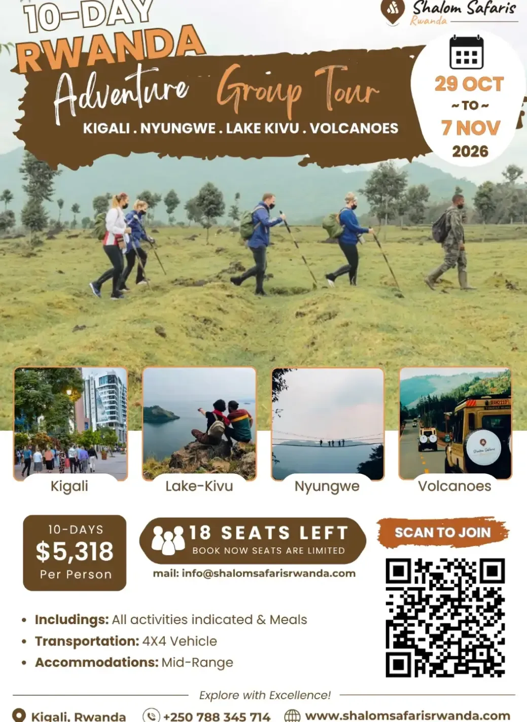 10-Day Rwanda Adventure Tour Group
